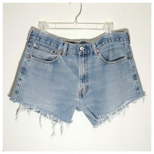 Vintage High Waisted Levi's Cut Offs